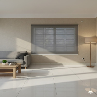 Single Roller Blinds – 1% to 3% Light Control